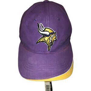 Reebok Minnesota Vikings Hat Cap Football NFL Proline Purple Yellow Adjustable
